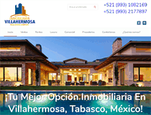 Tablet Screenshot of inmobiliariavhsa.com